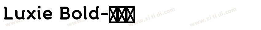 Luxie Bold字体转换